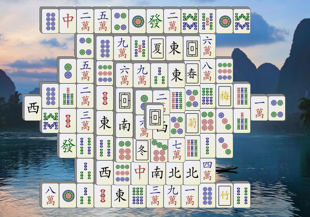 Classic Mahjong PC game board